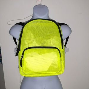 Brand new No Boundaries neon yellow mini backpack